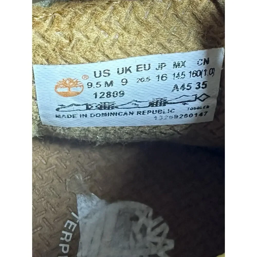 Toddler Timberland Premium Wheat Nubuck Boots Sz 9.5M